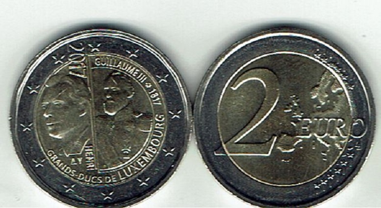 (Bild für) 2 Euromunt Luxemburg 2017 - 200 jaar Willem III